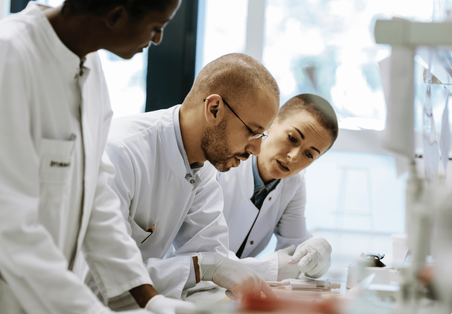 people in the laboratory