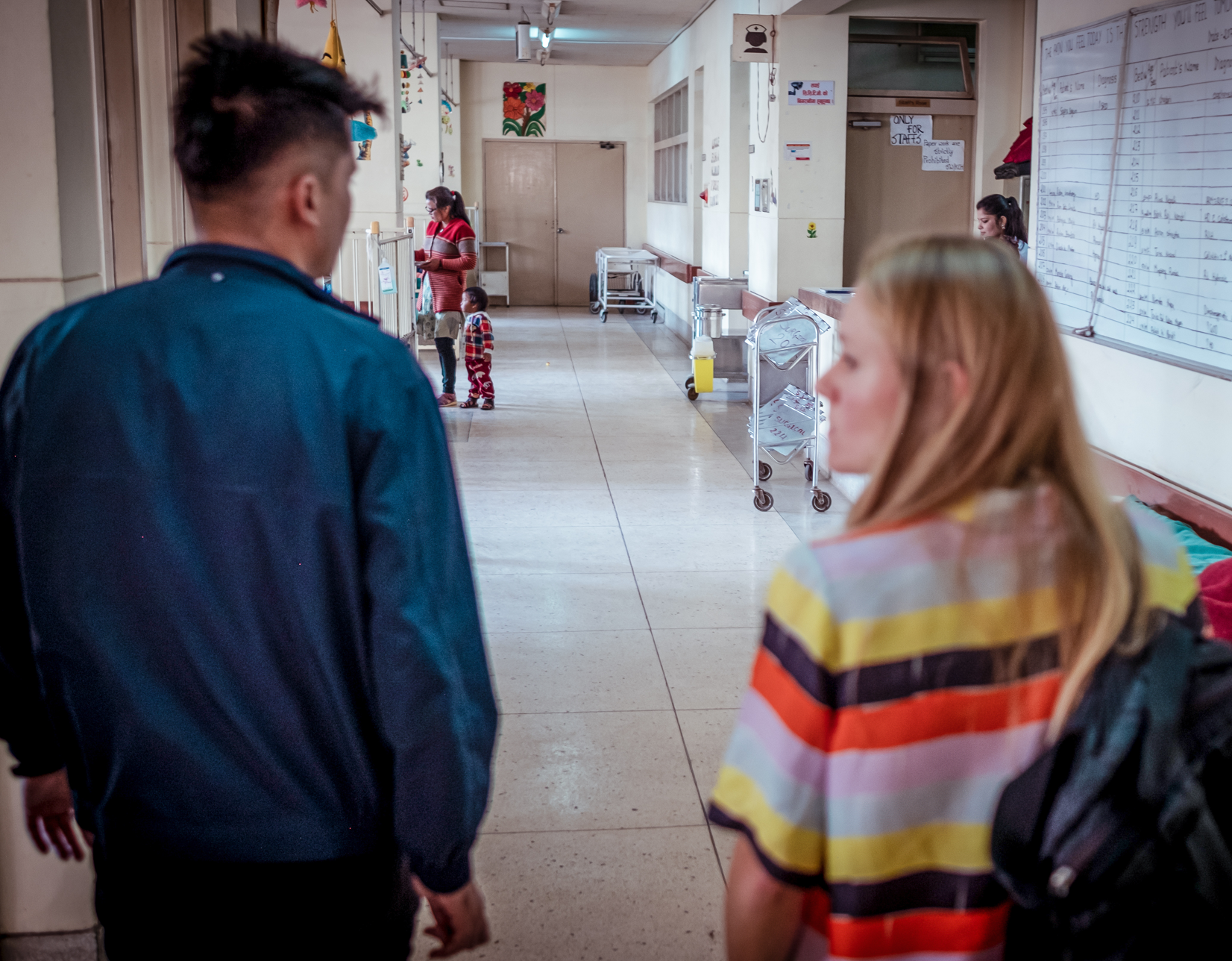 people in a hospital